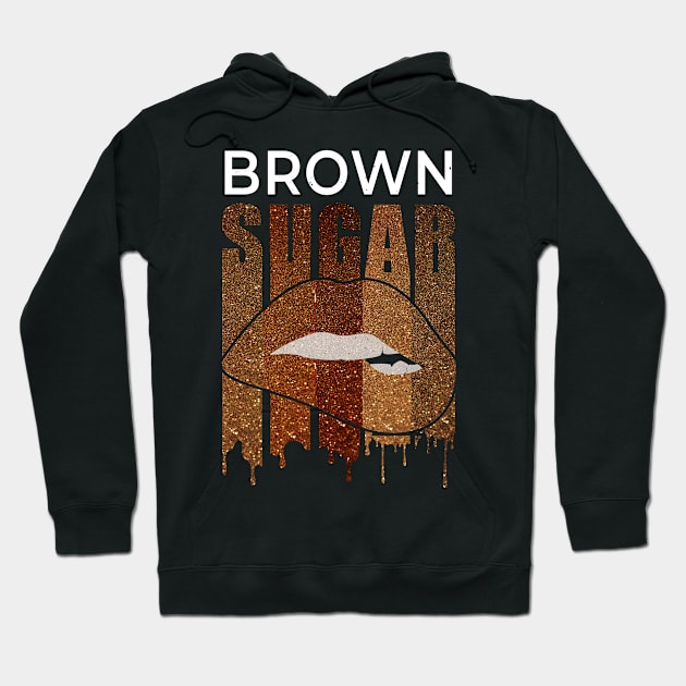 Melanin Sugar Gift Idea Brown Sugar Hoodie by swissles